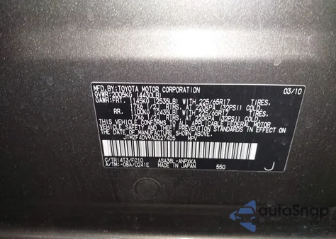 2010 Toyota Rav4 z USA, uszkodzony, nr VIN JTMZF4DV9AD027405